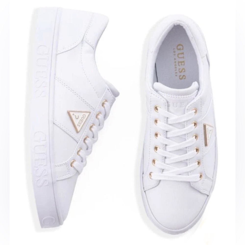 Women’s GUESS Astray Sneaker in White size 10
